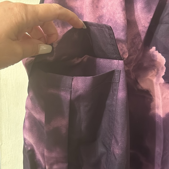 Shein Icon Plus Tie Dye Parachute Drawstring Cargo Skirt Purple & Pink 4X - Picture 6 of 11